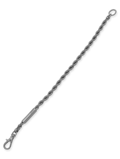 DKNY Men's Silver-Tone Chain Flex Bracelet