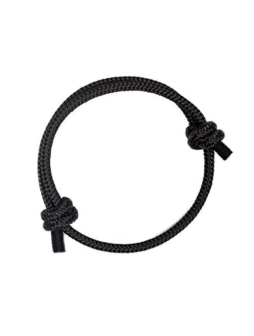 WIND PASSION - Rope Bracelet for Men | Nautical Knot on Waterproof Braided Adjustable Rope That Suits Perfectly Around Your Wrist | Athletic Cool Surfer Bracelet with Sty