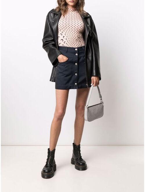 Diesel A-line button-down skirt