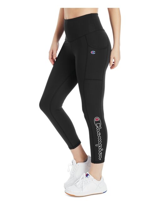 Champion Women's Double Dry High-Waist 7/8 Length Leggings