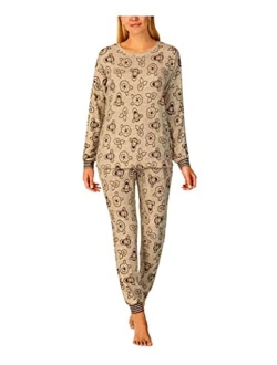 Womens 2 Piece Cozy Pajama Set