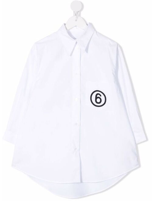 MM6 Maison Margiela Kids logo-print shirt