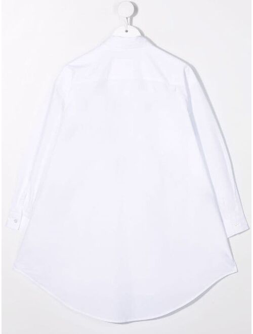 MM6 Maison Margiela Kids cotton logo-print shirt