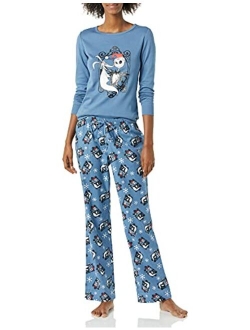 Women's Disney Star Wars Marvel Flannel Pajamas Sleep Sets