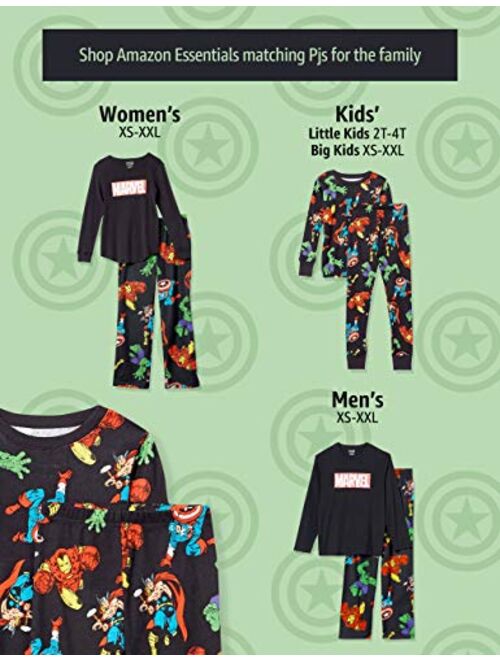 Amazon Essentials Women's Disney Star Wars Marvel Flannel Pajamas Sleep Sets