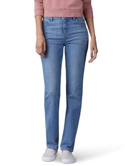 Womens Instantly Slims Classic Relaxed Fit Monroe Straight Leg Jean