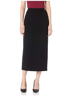 Women's Stretch Crepe Column Skirt