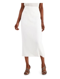 Women's Stretch Crepe Column Skirt