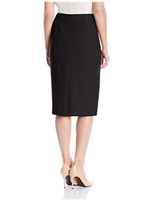 Kasper Women's Stretch Crepe Skimmer Skirt