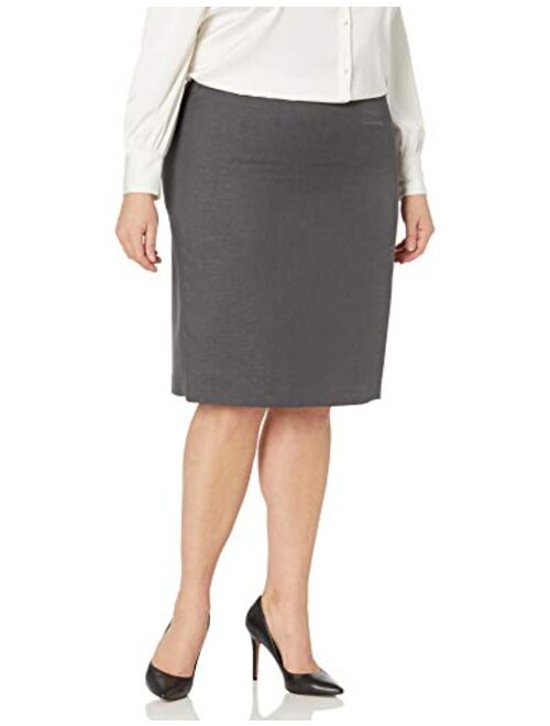 Kasper Women's Plus Size Crepe Slim Skirt