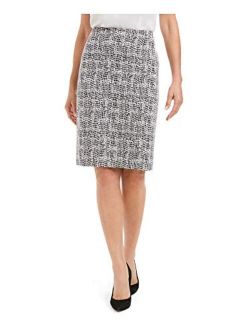 Women's Knit Metallic Jacquard Skirt