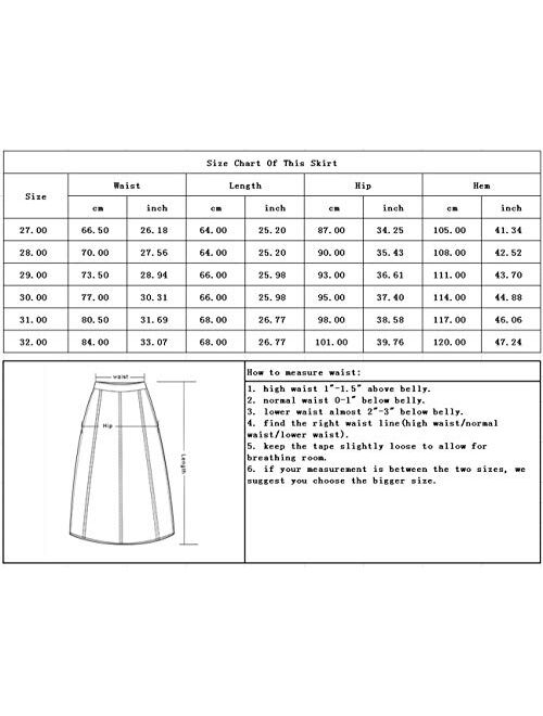 chouyatou Women's Elegant A-Line Back Split Knee Length Office Work Wear Midi Skirt