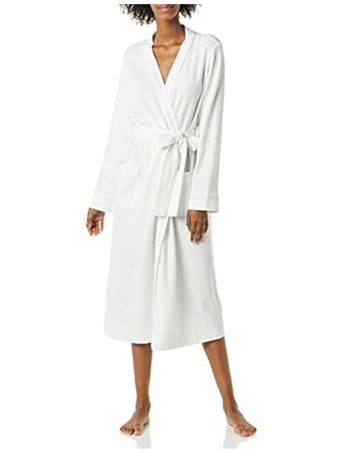 Amazon Essentials Women's Lightweight Waffle Full-Length Robe