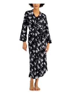 Brushed Knit Floral Print Robe, Created for Macy's