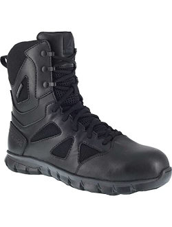 Work Men's Sublite Cushion Safety Toe 8" Tactical Boot with Side Zipper