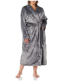 Women's Plus Size Full Length Plush Robe