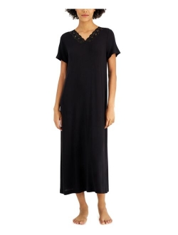 Lace-Trim Short Sleeve Nightgown, Created for Macy's