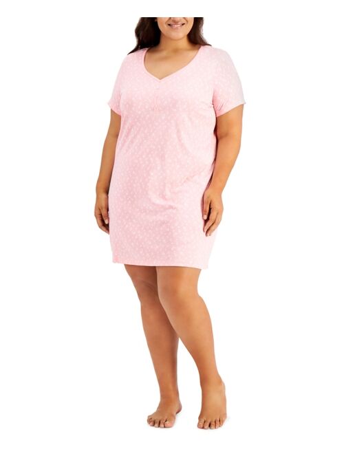 Charter Club The Everyday Cotton Plus Size Sleep Shirt, Created for Macy's