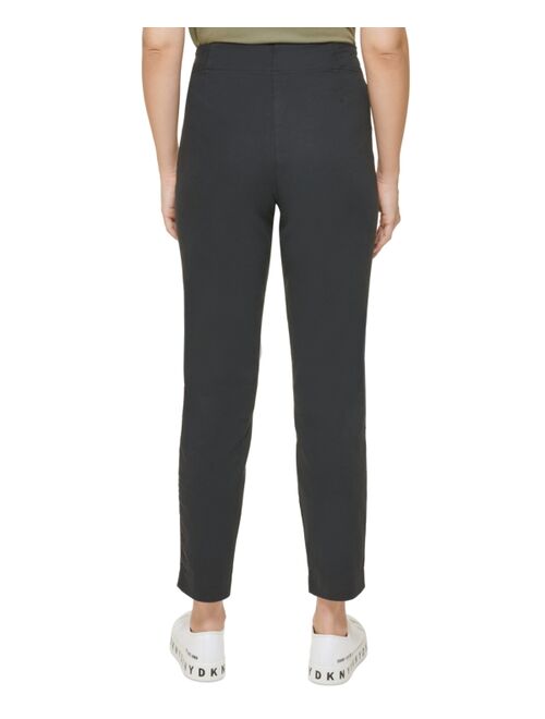 DKNY Twill Side-Zip Ankle Pants