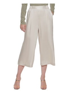 Cropped Wide-Leg Pants