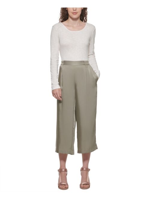 DKNY Cropped Wide-Leg Pants