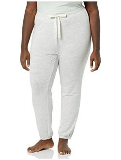 Women's Plus Size Lightweight Lounge Terry Jogger Pajama Pant