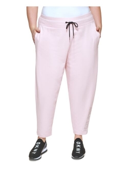 Sport Plus Size Metallic-Logo Pants