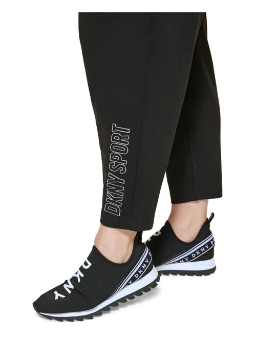 DKNY Sport Plus Size Metallic-Logo Pants