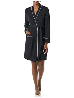 Women's Lightweight Waffle Mid-Length Robe