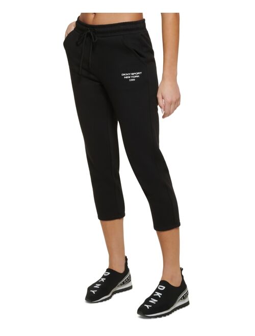 DKNY Sport Cropped Logo Sweatpants