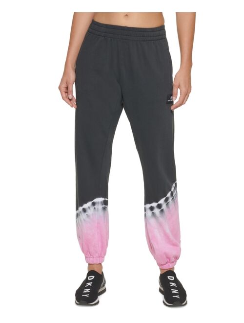 DKNY Sport Tie Dye Cotton Jogging Pants