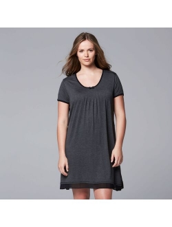 Plus Size Simply Vera Vera Wang Basic Luxury Sleepshirt