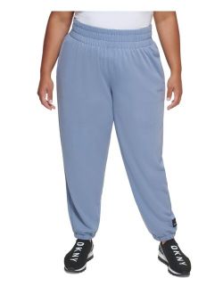 Sport DKNY Plus Size Embossed-Logo Jogger Pants