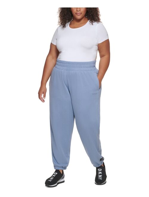 DKNY Sport DKNY Plus Size Embossed-Logo Jogger Pants