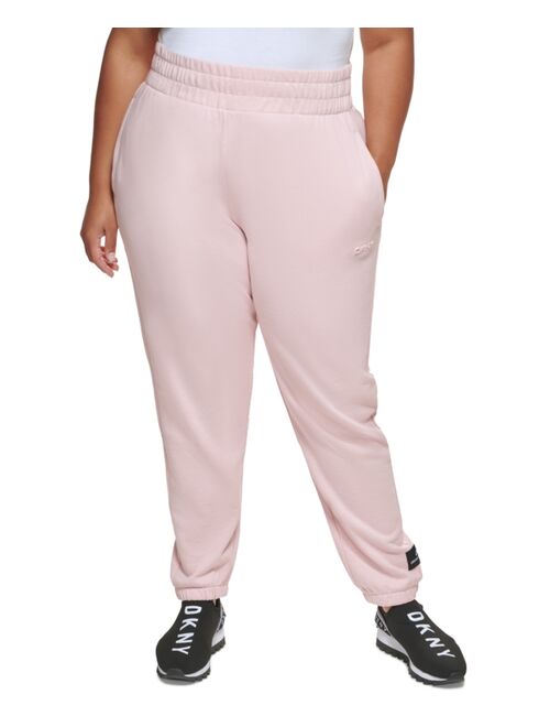 DKNY Sport DKNY Plus Size Embossed-Logo Jogger Pants