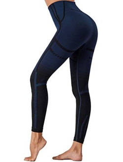 Women High Waist Seamless Workout Leggings Yoga Pants Running Tummy Control Athletic Leggings