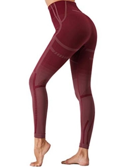 Women High Waist Seamless Workout Leggings Yoga Pants Running Tummy Control Athletic Leggings