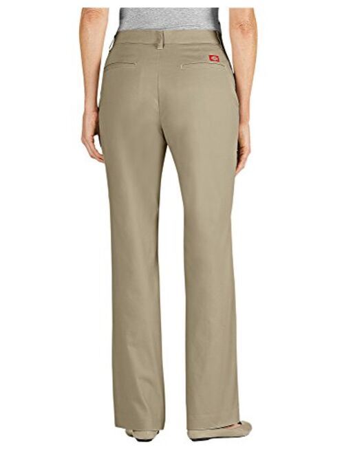 Dickies Women's Curvy Straight Leg Stretch Twill Pant