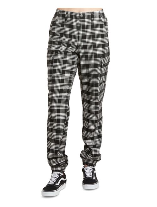 Dickies Juniors' Plaid Cargo Jogger Pants