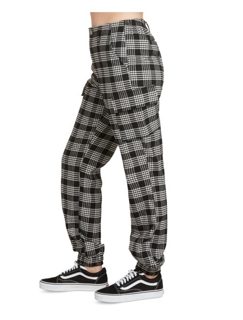 Dickies Juniors' Plaid Cargo Jogger Pants