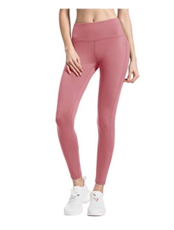 Women Yoga Leggings Tummy Control 3.5-Inch Waist Workout Pants Running Peach Hip 8207