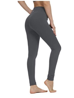 Women Yoga Leggings Tummy Control 3.5-Inch Waist Workout Pants Running Peach Hip 8207