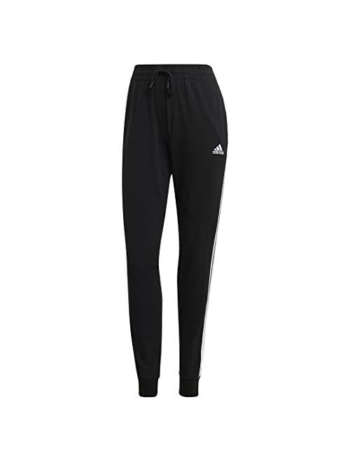 adidas Women's Essentials Single Jersey 3-Stripes Pants