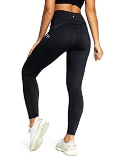 Women 25 Inches Yoga Leggings Sports Mid-Waist Tights 7/8 Length Pants 70824