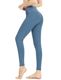 Women 25 Inches Yoga Leggings Sports Mid-Waist Tights 7/8 Length Pants 70824