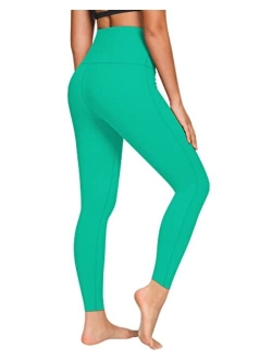 High Waisted Yoga Pants Leggings with 2 Pockets for Women Girls, Tummy Control Butt Lift Non See Through Sportswear