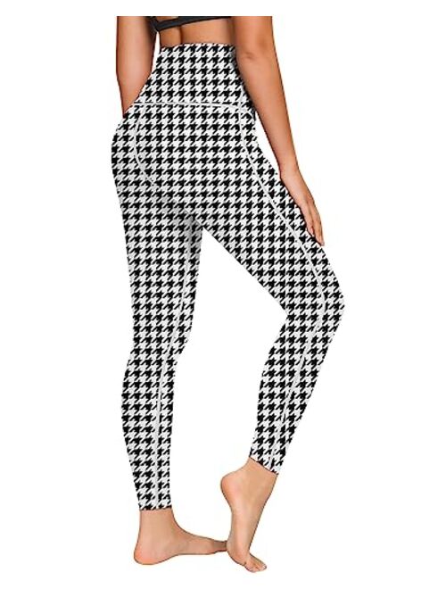 QUEENIEKE High Waisted Yoga Pants Leggings with 2 Pockets for Women Girls, Tummy Control Butt Lift Non See Through Sportswear