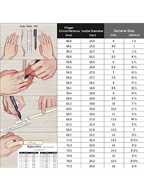 King Will Basic Men's 4mm/5mm/6mm/7mm/8mm Tungsten Carbide Ring Polished Plain Comfort Fit Wedding Engagement Band