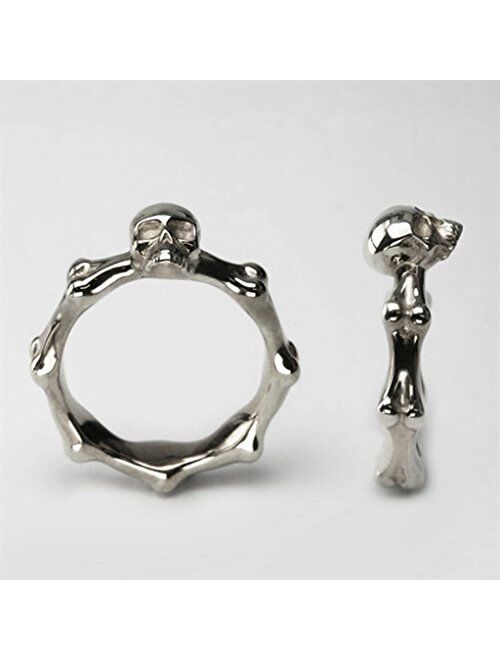 Stainless Steel Skull Biker Ring