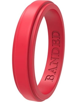 Silicone Wedding Ring for Men and Women, Rubber Wedding Bands